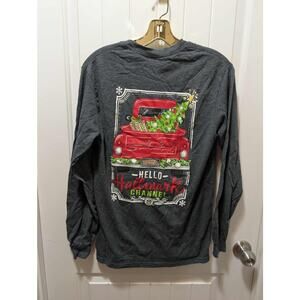 Hello Hallmark Women’s S Grey Christmas Holiday Longsleeve T-Shirt